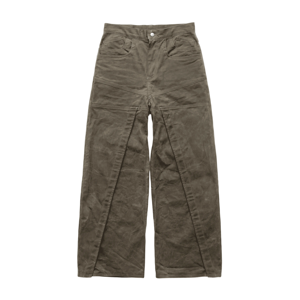 Pantalón marrón ancho Quarry Pant - vista frontal