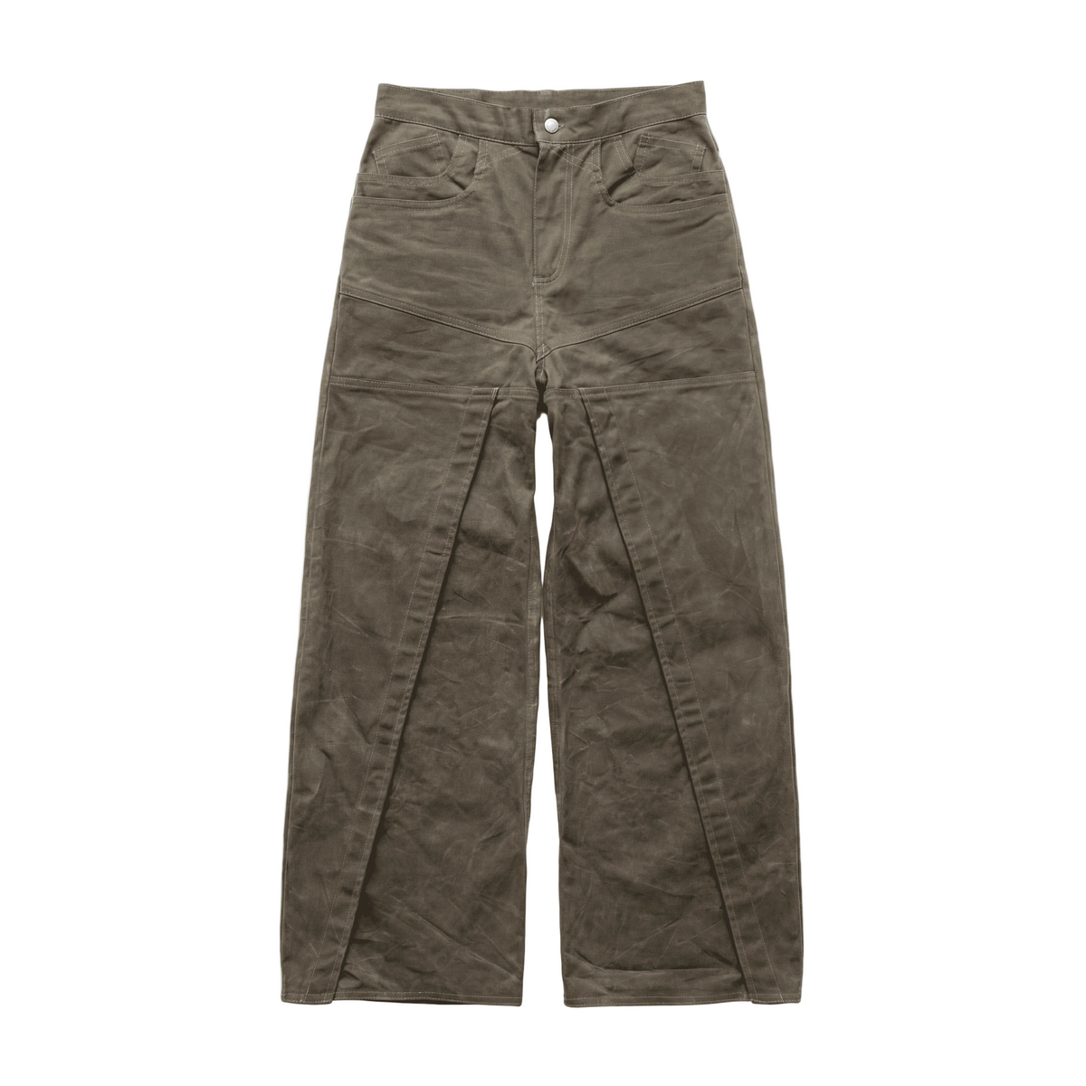 Pantalón marrón ancho Quarry Pant - vista frontal